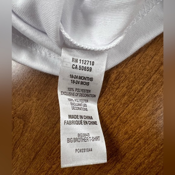 NWT-Big Brother T-shirt 18-24mos - Picture 4 of 5